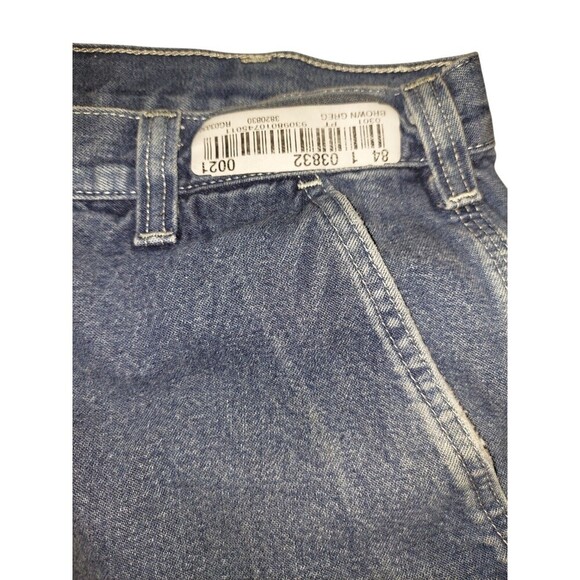 Vintage Carhartt Dungaree Fit Medium Wash Denim Work Carpenter Pants Sz 38x30 - Picture 5 of 10